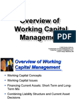Overview of Working Capital Management and Cash Management