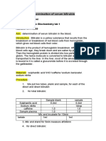 Determination of Serum Bilirubinn