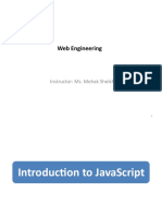 Lect 11 (Introduction To JavaScript)