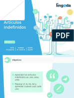 articulos indefinidos