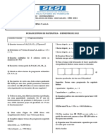 Ficha de Estudo de Matemática - Progressão Aritmética