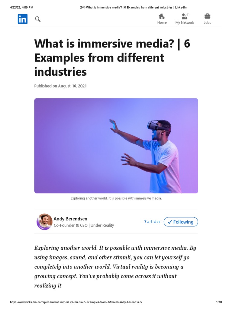 What Is Immersive Media 6 Examples From Different Industries