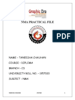 Taneesha Chauhan Nma Practical File