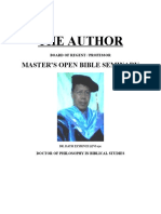 Global Apostolic Fathering - The Author