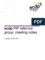 Ecdp - PIP Reference Group: Meeting Notes 24 May 2011