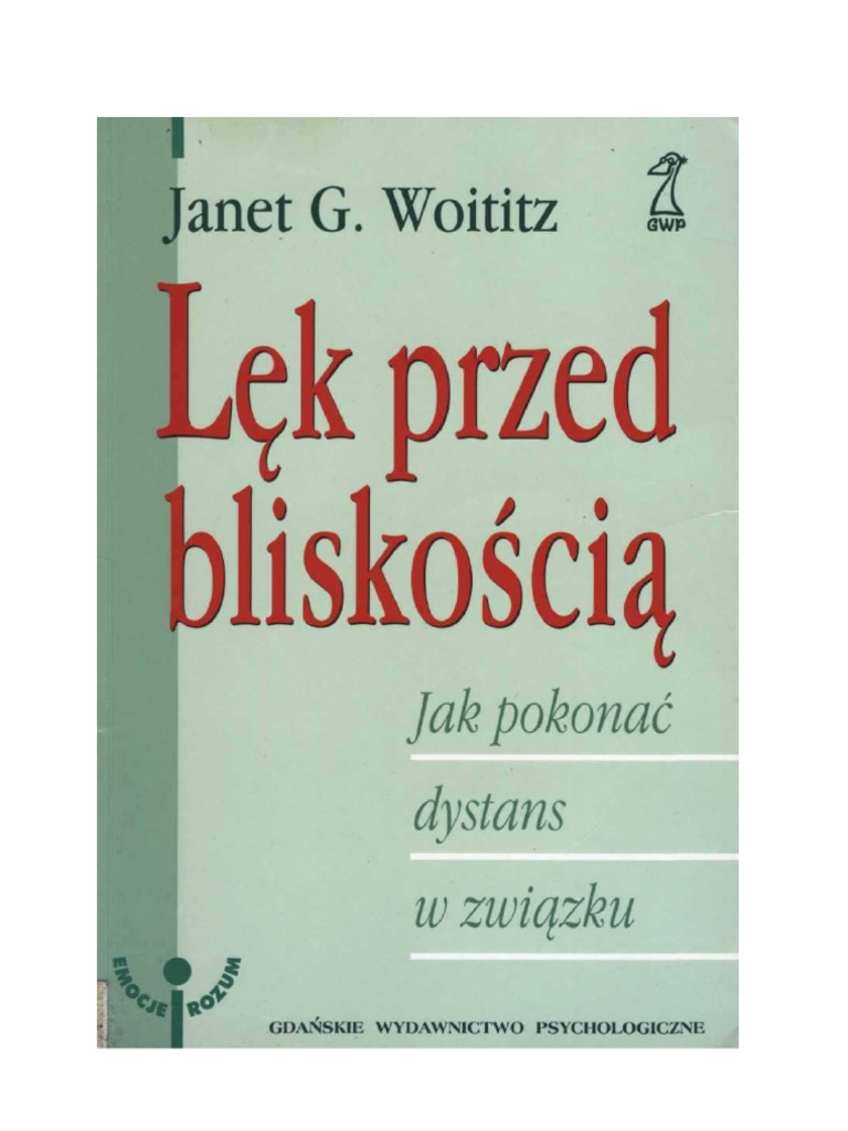 Janet G 1 Woititz Lek Przed Bliskoscia Pdf
