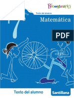 Matemática Basica 7 Bicentenario (Estudiante) - Santillana