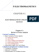 Review of Electromagnetics: Chapter 0-1