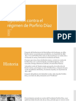 Oposición Contra El Régimen de Porfirio Díaz