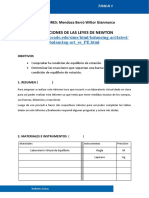 Informe 04 - Equilibrio de Fuerzas y Momentos