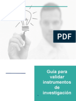 Guía para Validar Instrumentos de Recolección de Datos.