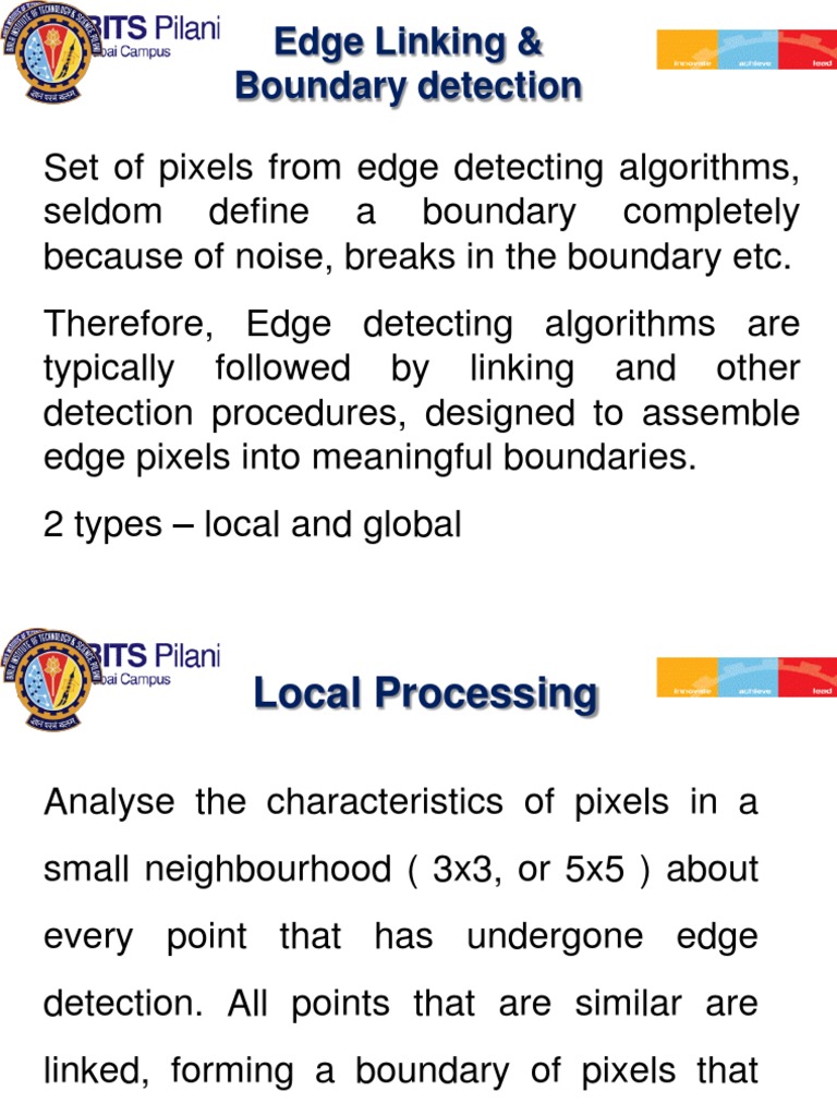 Edge Linking & Boundary Detection | PDF | Line (Geometry) | Computer Vision