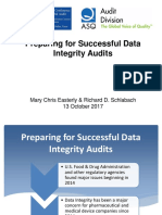 Preparing For Successful Data Integrity Audits