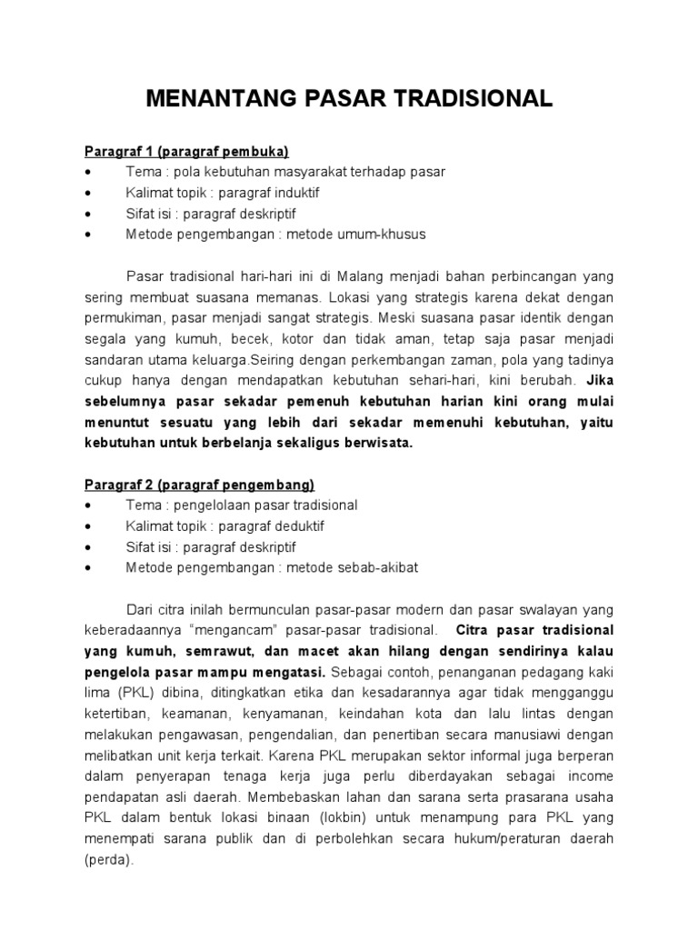 Menantang Pasar Tradisional Tgs Individu2