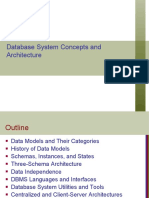 Database System Concepts and Architecture Outline