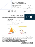 3 Talesova Teorema I Kako Je Tales Izmjerio Piramidu