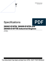 Specifications: 2806C-E18TA, 2806D-E18TA and 2806D-E18TTA Industrial Engines
