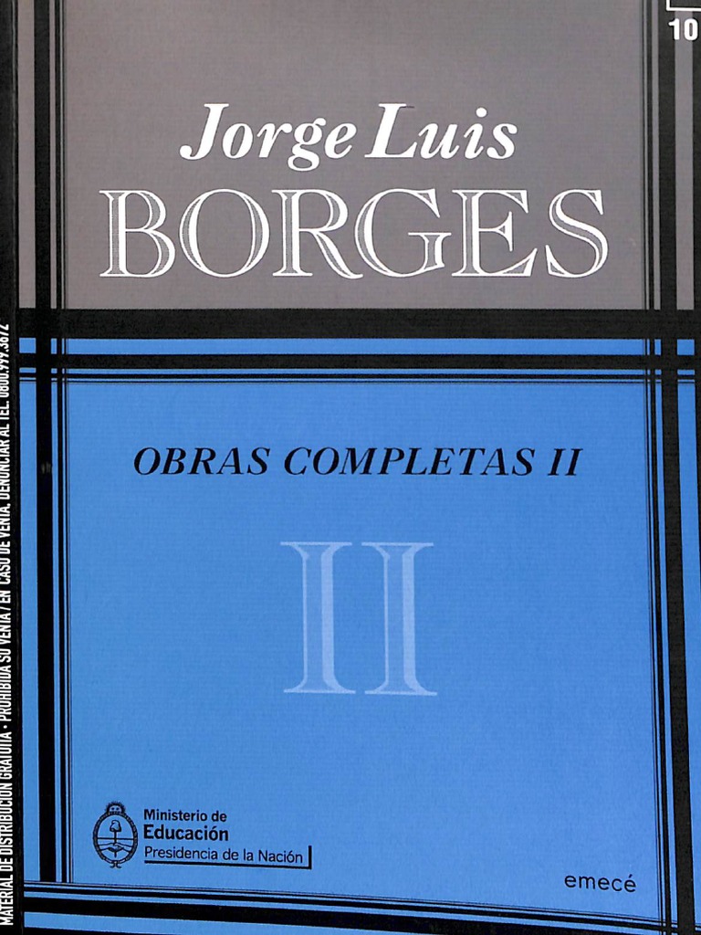Borges Obras Completas Pdf _ 70 libros gratis en PDF sobre Jorge Luis ...