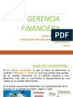 Gcia Financiera Analisis Horizontal y Vertical Clase 5 I 2022
