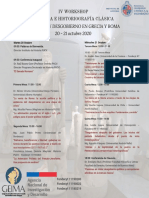 Programa IV Workshop GEIMA, 20 - 21 Octubre 2020