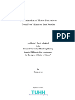 Determination of Flutter Derivatives From Free Vibration Test Results
