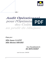 Audit Opérationnel Des Coûts À MARJANE PDF