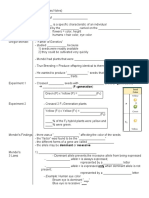 Mendelian Genetics Guided Notes