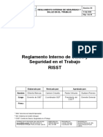 RL-SL-003.V5. Reglamento Interno de Salud y Seguridad en El Trabajo