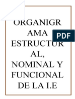 Organigrama Estructural