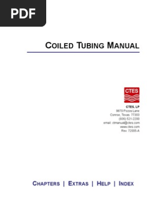 Ctes Coiled Tubing Manual Deformation Engineering Yield Engineering