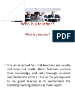 Modue II Who Is A Teacher