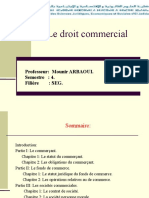 Le Droit Commercial: Professeur: Mounir ARBAOUI. Semestre: 4. Filière: SEG