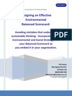 Designing An Effective Environmental Balanced Scorecard