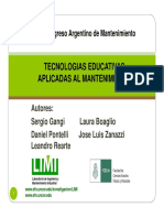 TECNOLOGIAS EDUCATIVAS APLICADAS AL MANTENIMIENTO - CAM LIMI (17-10-14)