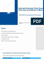 Informal Economy Task Team Overview and Status of Work: IMF Statistics Department Presentation