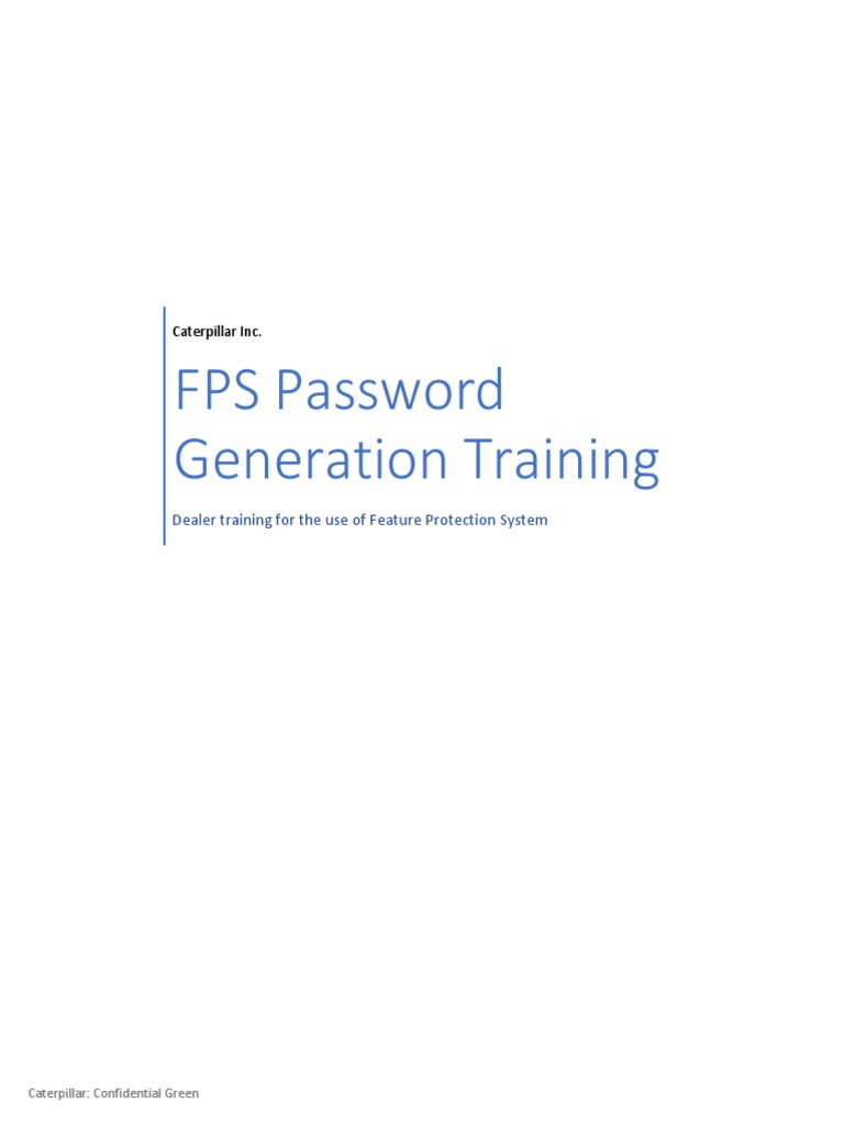 FPS Password Generation Training Guide | PDF | Qr Code | Password