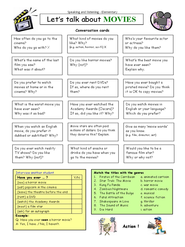 Lets Talk About Movies Activities Promoting Classroom Dynamics Group ...