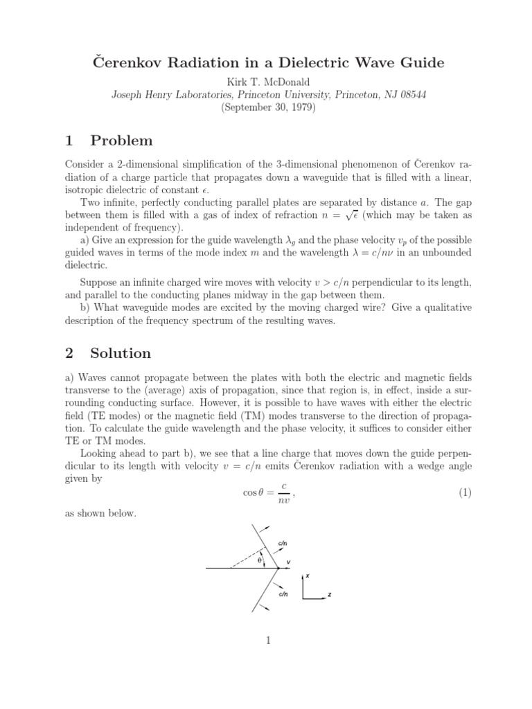Dielectric Wave Guide | PDF | Wavelength | Waves