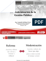 Modernizacion de La Gestion Publica