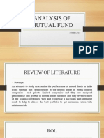 Analysis of Mutual Fund