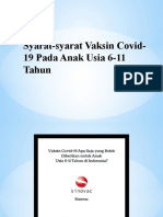 2 Syarat Vaksin Covid Pada Anak