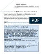 Think Aloud Strategy Planning Sheet