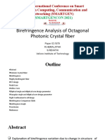 Elliptical Core PCF Analysis for Higher Birefringence