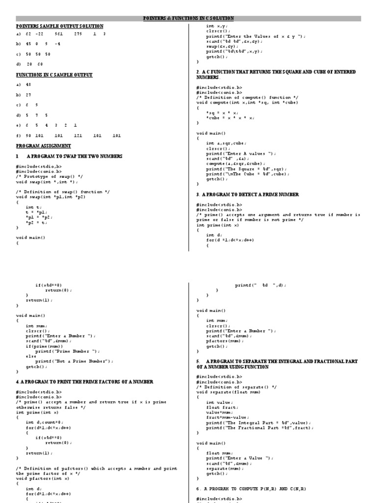 C Program for Cube Calculation | PDF | Parameter (Computer Programming ...