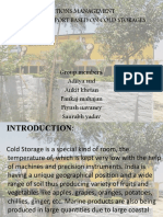 Operations Management Project Report Based On Cold Storages