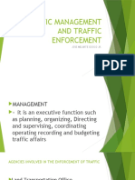 Traffic Management and Traffic Enforcement