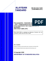 MS ISO 6182-7-2009 (CONFIRMED 2015) Automatic Sprinkler Systems - Requirements and Test Method For Early Suppresion