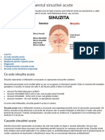 Cauzele Si Tratamentul Sinuzitei Acute