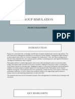 Project Management Group Simulation