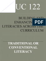 EDUC 122: Building and Enhancing New Literacies Across The Curriculum